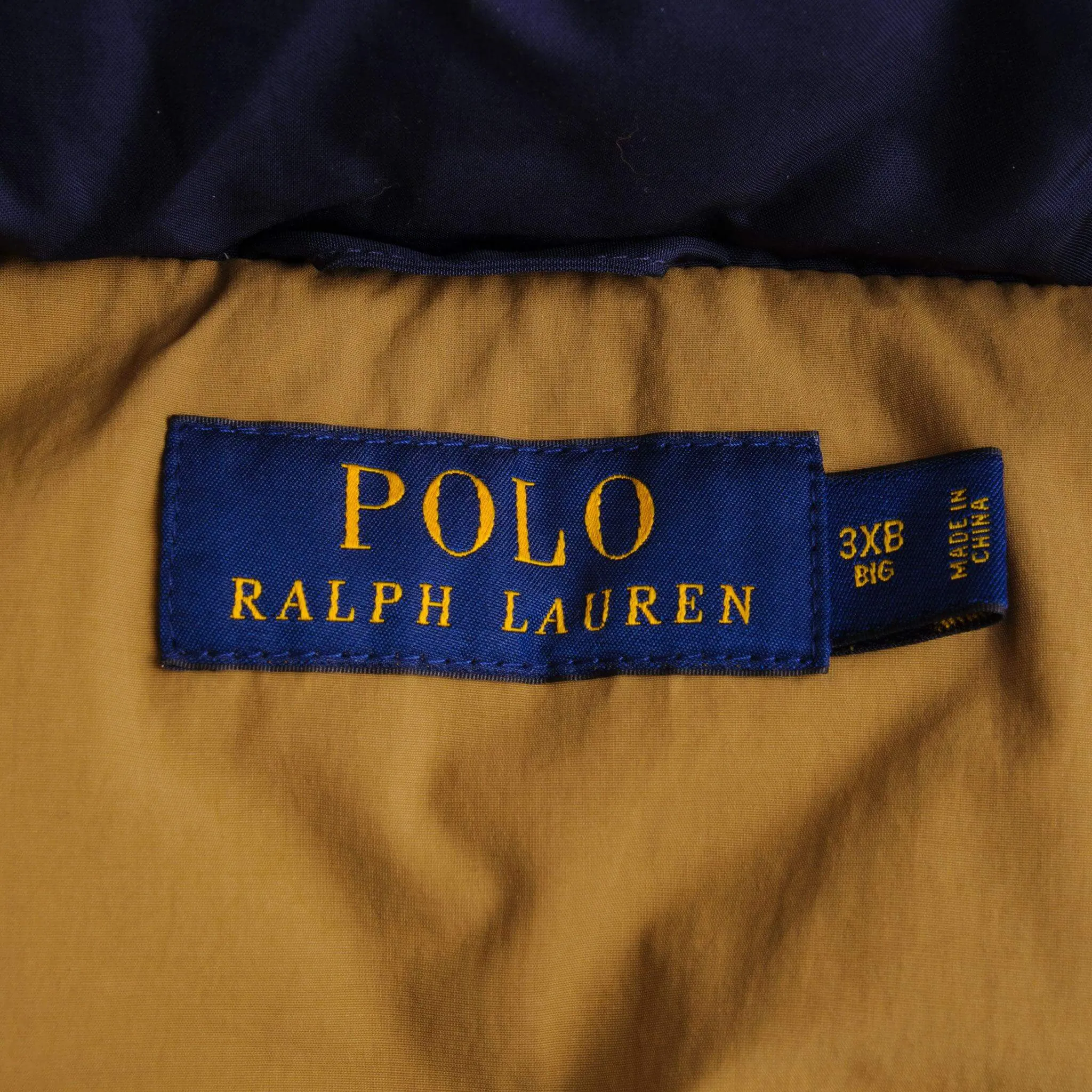 VINTAGE POLO RALPH LAUREN SLEEVELESS PUFFER JACKET SIZE 3XL 3XB