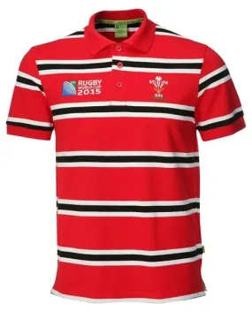 Wales Rugby World Cup 2015 Stripe Adults Polo