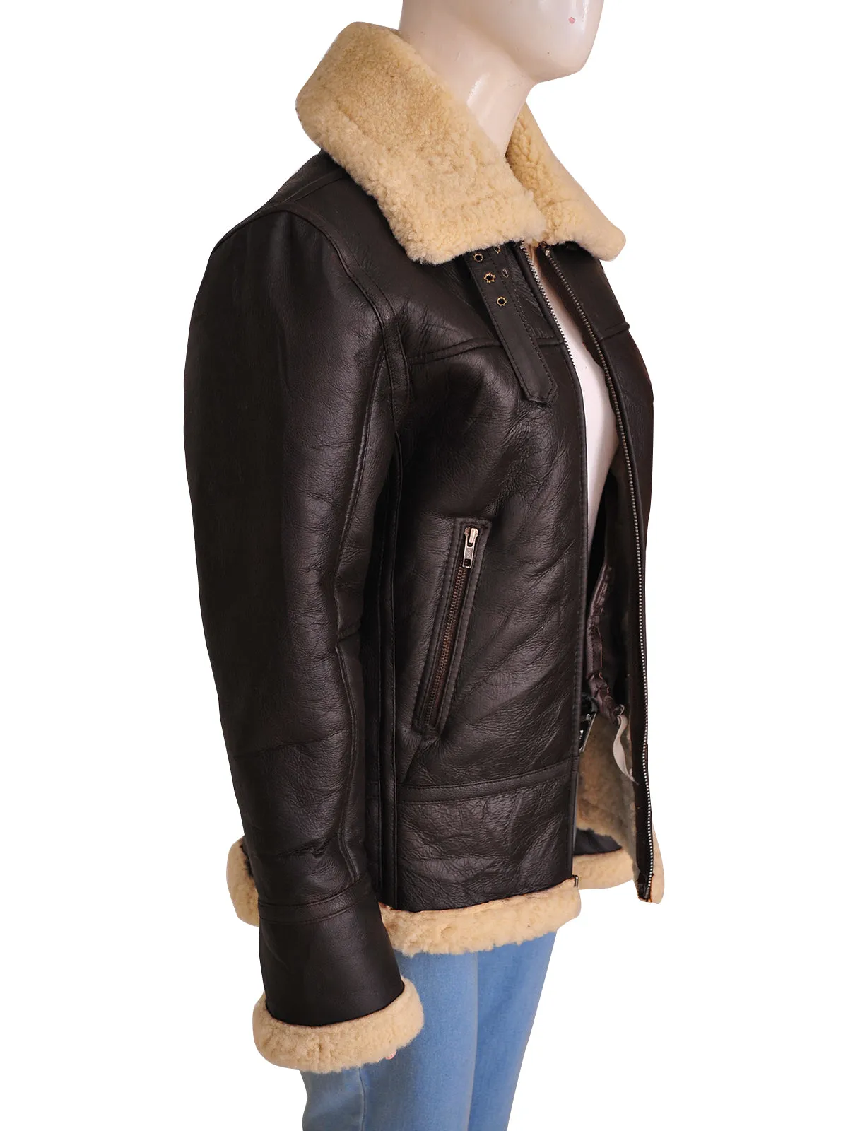 Women's B3 Bomber Shearling Aviator Jacket