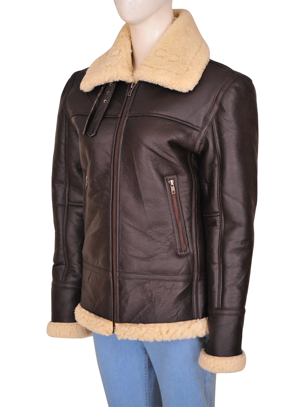 Women's B3 Bomber Shearling Aviator Jacket