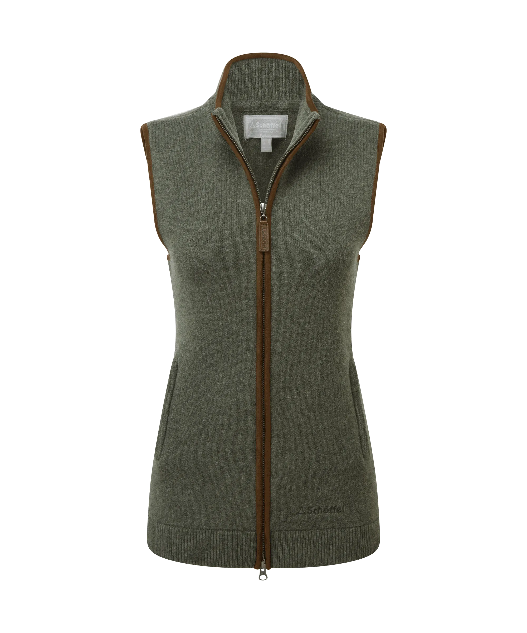 Women's Orkney Merino Gilet - Cedar Green