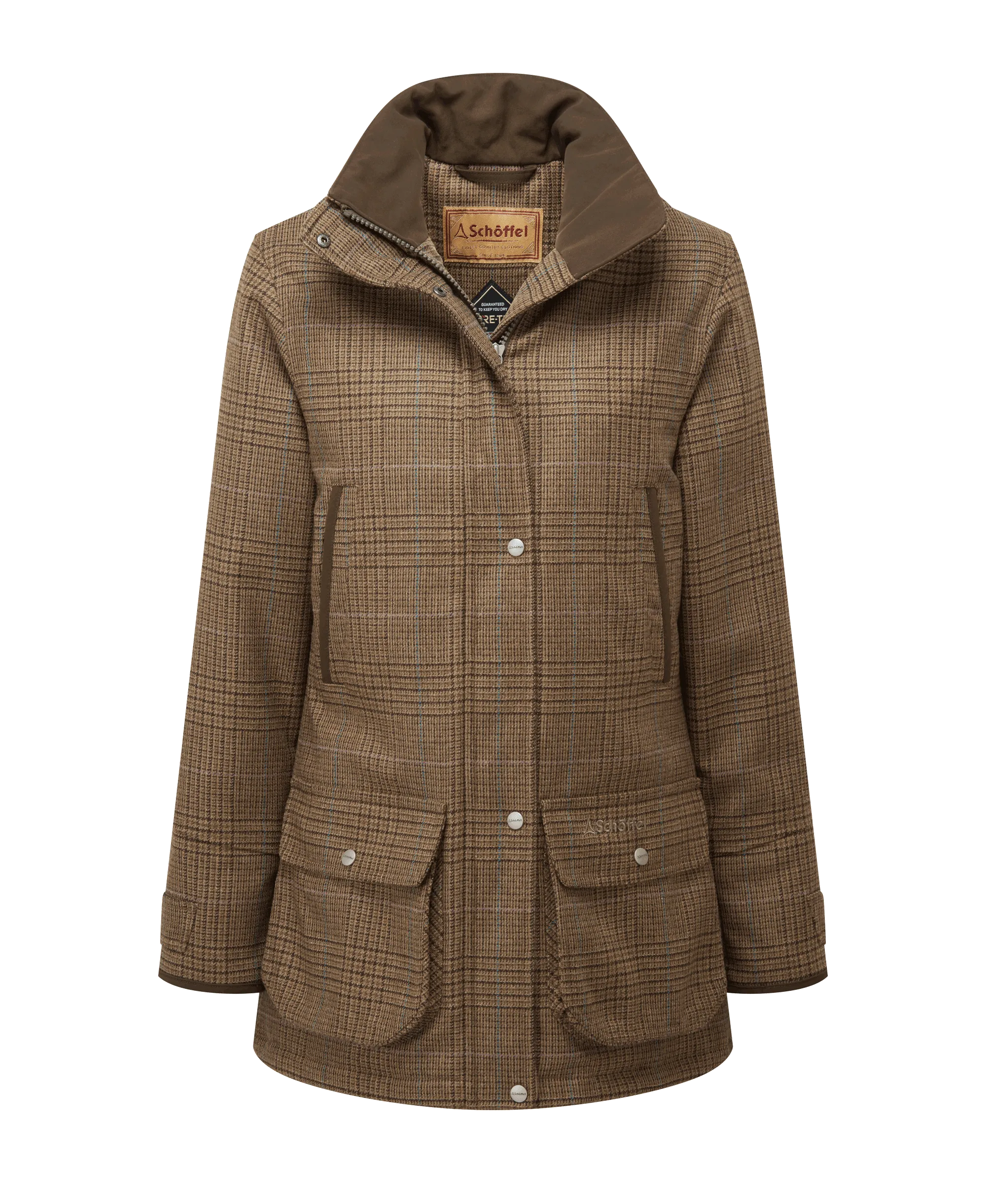 Women's Ptarmigan Tweed Coat - Teviot Tweed