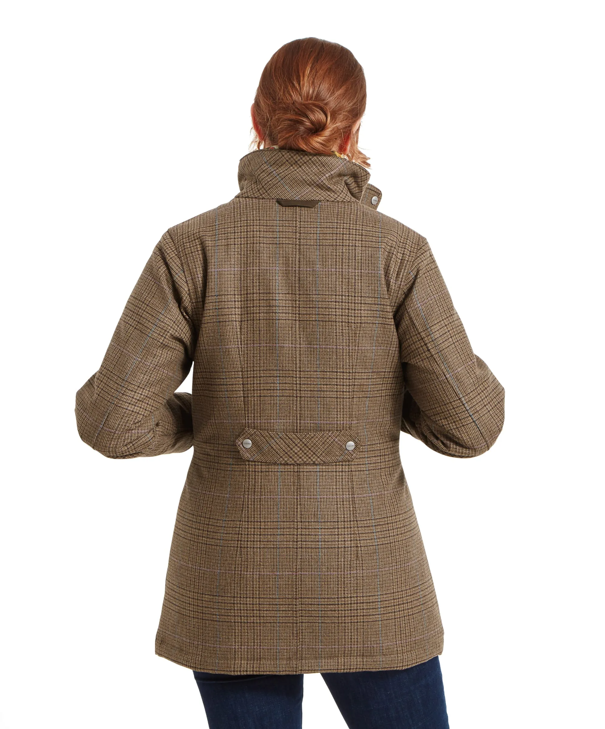 Women's Ptarmigan Tweed Coat - Teviot Tweed