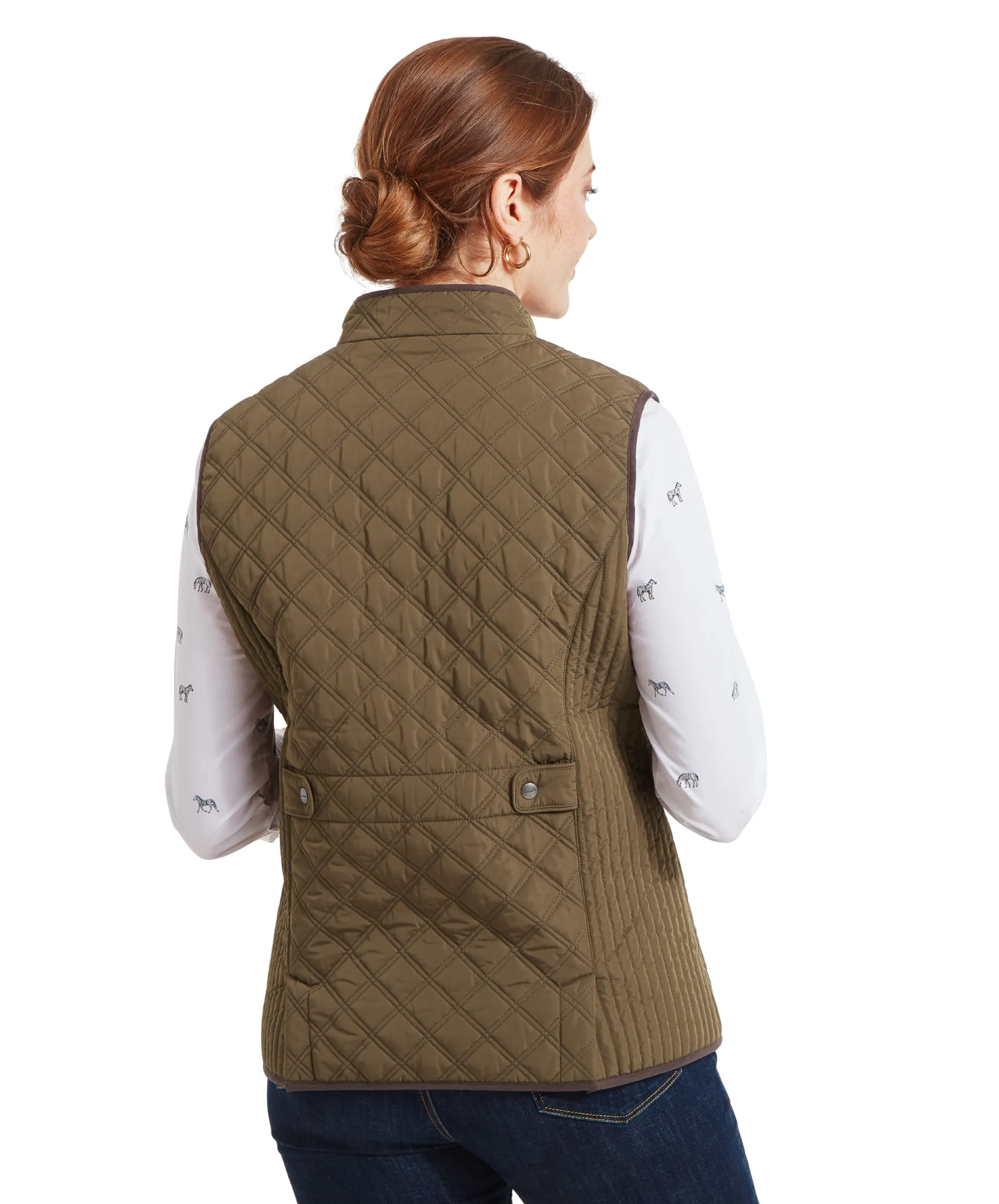 Women's Quilt Gilet - Olive