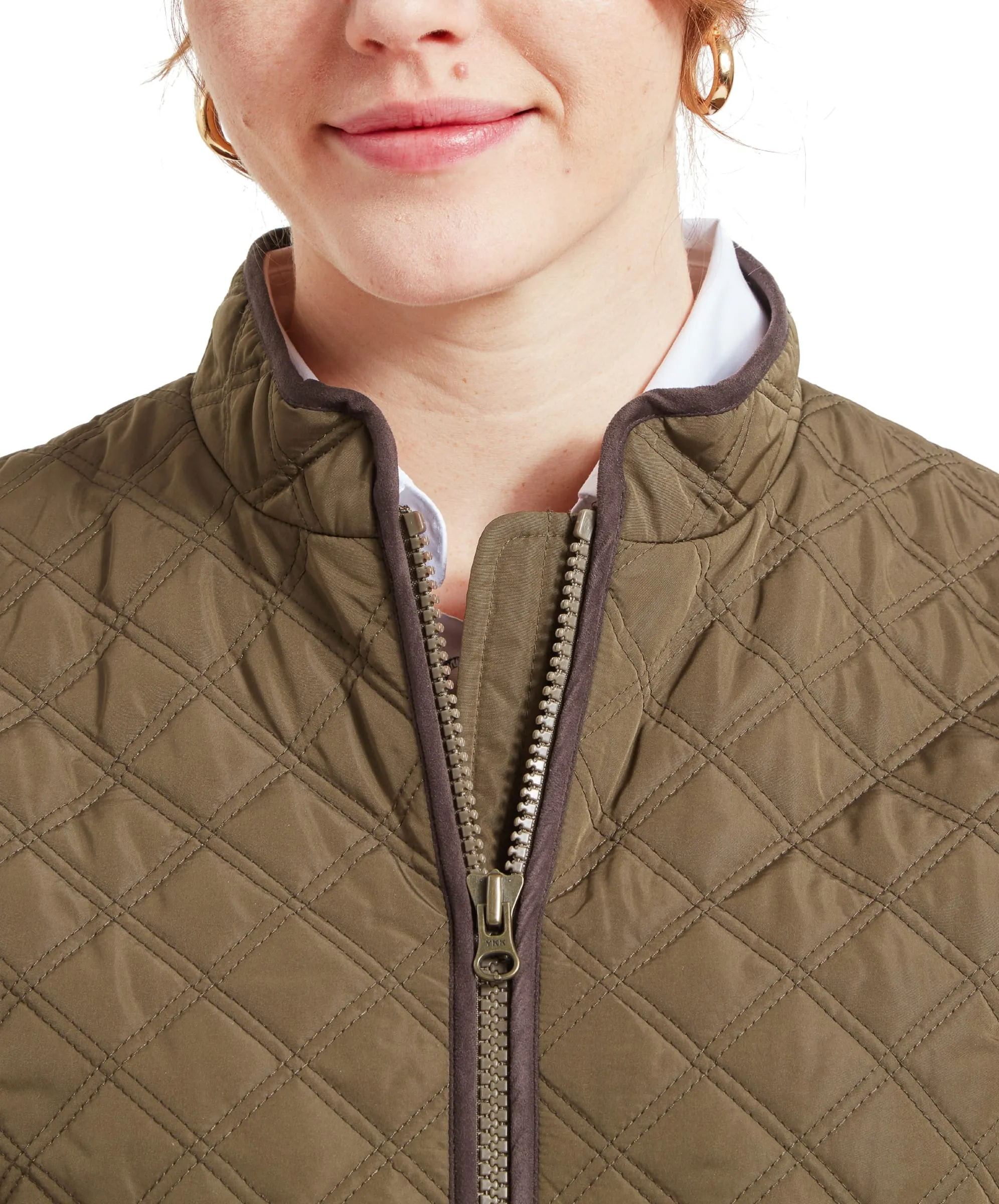 Women's Quilt Gilet - Olive