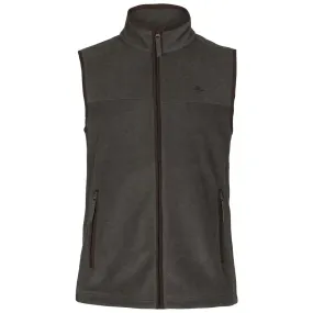 Woodcock Earl Fleece Waistcoat - Dark Grey Melange by Seeland