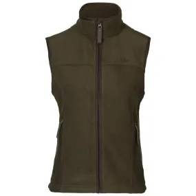 Woodcock Ivy Fleece Waistcoat - Pine Green Melange by Seeland