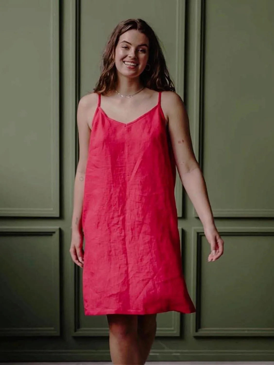 Zoe Linen Slip Dress | Multiple Colours